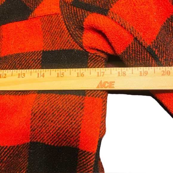 Urban Republic Rugged Lined Red/Black Buffalo Plaid Shacket Activewear Kids S8 - Picture 7 of 9